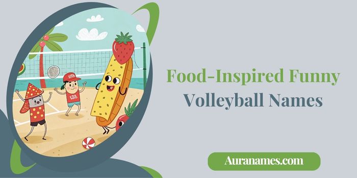Food-Inspired Funny Volleyball Names