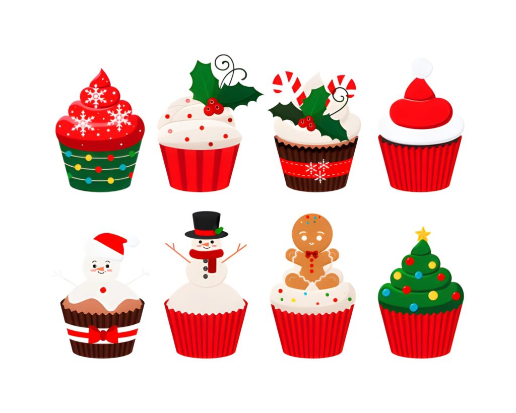 Delightful Christmas Cupcake